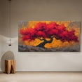 thumbnail image 7 of Canvas Wall Art for Living Room - Large Red Tree of Life Canvas Prints, Modern Abstract Nature Painting Wall Decor for Bedroom Bathroom and Office, 7 of 7