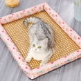 thumbnail image 4 of Stylish Dog Bed Mat, Summer Pet Cooler Cat Ice Cushion, Rattan Cool Mat Dog Kennel, Pet Sleeping Mat for Small to XXX-Large Dogs, Grey Rabbit Pattern - L(23.62"x17.71"x1.1"), 4 of 6