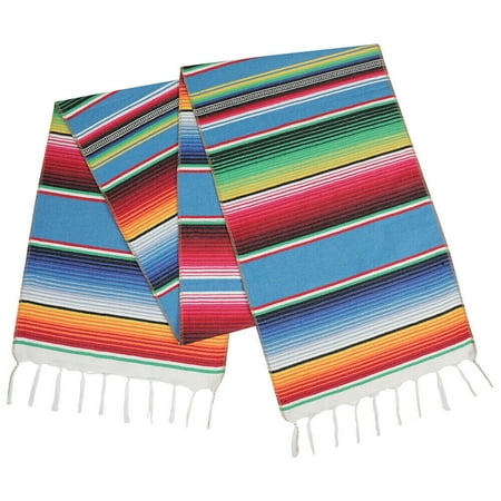 

Lot Of 5/10/15Pc Mexican Table Runner Fringe Sere Blanket Fiesta Wedding Party