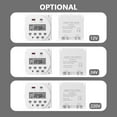 thumbnail image 3 of Weekly Programmable Digital Timer Switch Panel Mounted Electrical Timer 16 Independent ON/ OFF Programs For Home Office Lights Fans TV Kitchen Appliances, 3 of 7