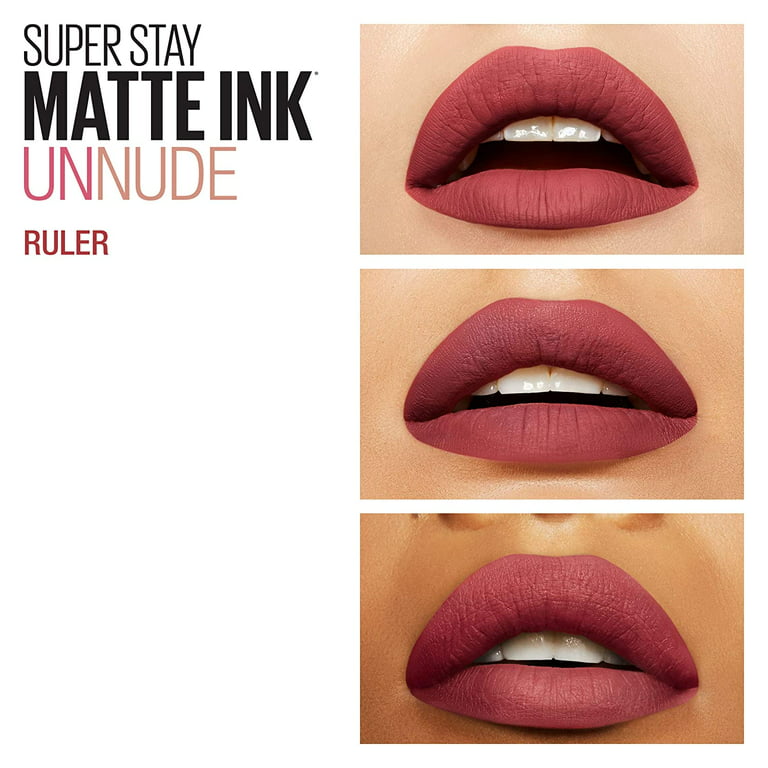 Pack SuperStay Matte Ink Ruler, Liquid Maybelline 2 Lipstick, Un-nude of