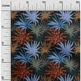 thumbnail image 2 of oneOone Velvet Black Fabric Tropical Leaf With Texture Sewing Material Print Fabric By The Yard 58 Inch Wide, 2 of 4