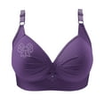 thumbnail image 4 of Gamivast Womens Push Up Bra - Full Coverage, Supportive, Adjustable,No Underwire, Plus Size Bra, Breathable Everyday Bras Purple S Placed Purchase History for My Accounts, 4 of 6