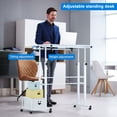 thumbnail image 5 of Urban Deco Computer Desk for Small Spaces,Modern Simple Style Classic Table, White, 5 of 7