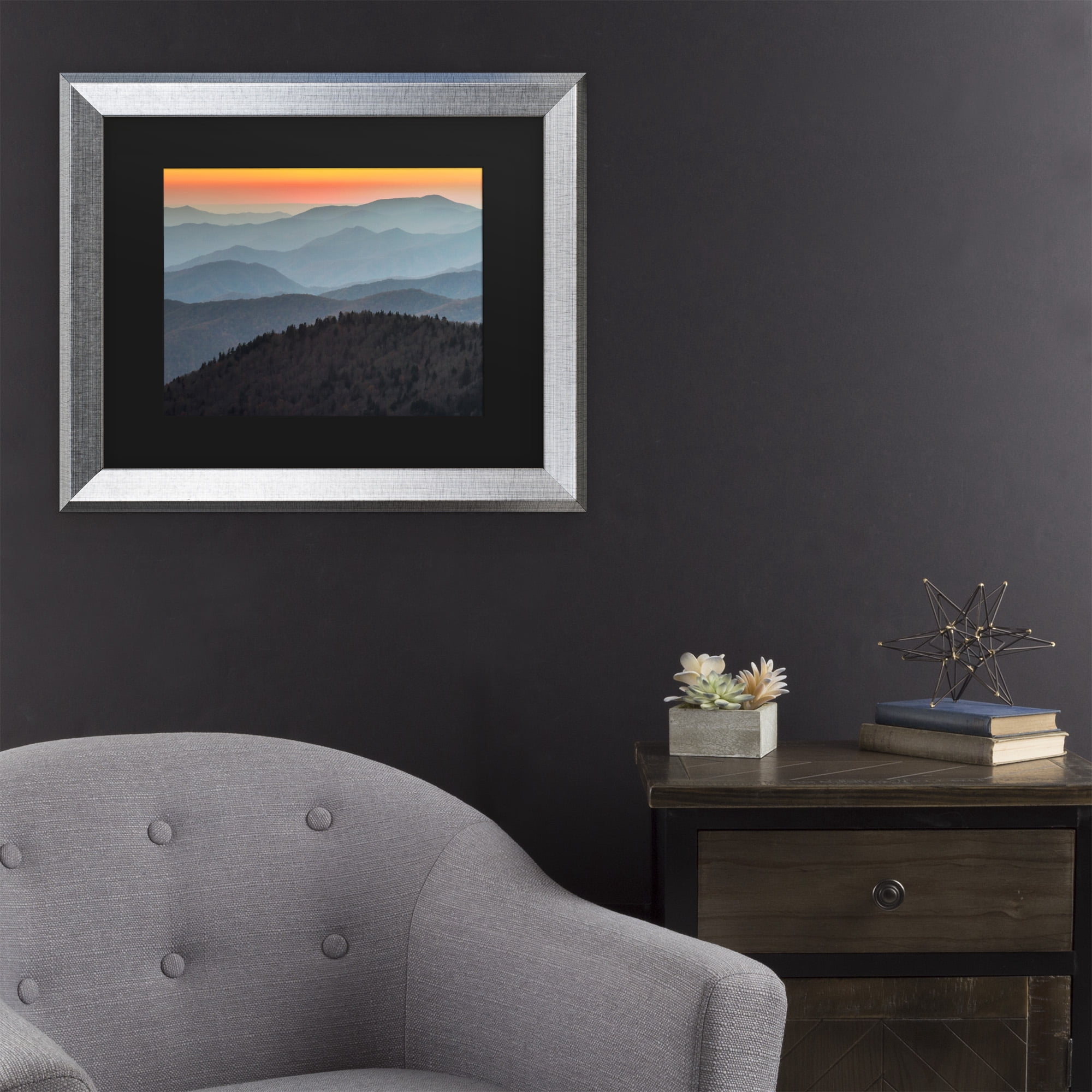 Trademark Fine Art 'Great Smoky Sunset' Canvas Art by Pierre Leclerc