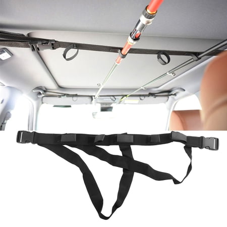 FOMIYES 1Set Strong Tear Resistant Car Rod Straps for Holding Fishing Rods during Vehicle Travel