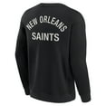 thumbnail image 3 of Unisex Fanatics Black New Orleans Saints Elements Super Soft Pullover Sweatshirt, 3 of 3