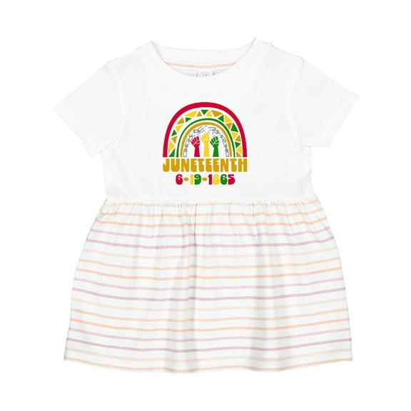Inktastic Juneteenth 6-19-1865 Rainbow Girls Baby Dress