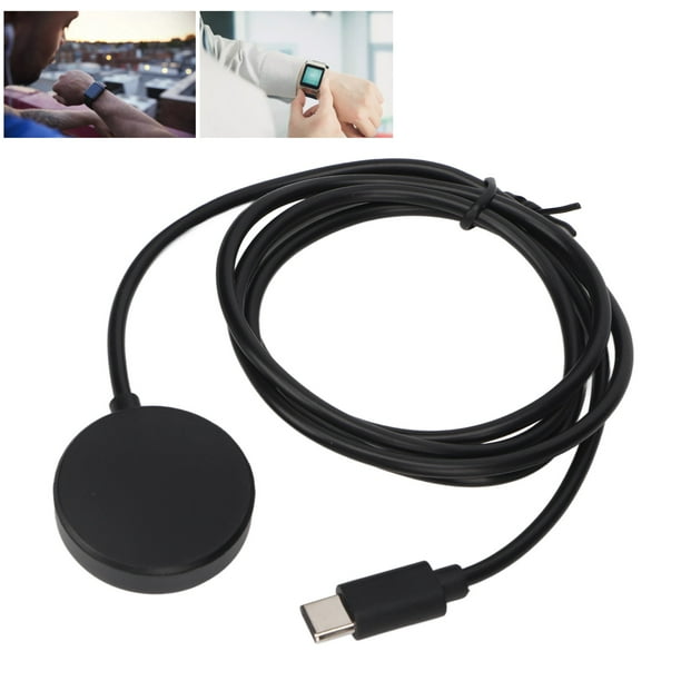 Cargador de Reloj Inteligente, Interfaz Magnetic Multi Interface USB C LIGERO DE 3.3 PETOS Cable Smart Watch Carga Dock para Active2