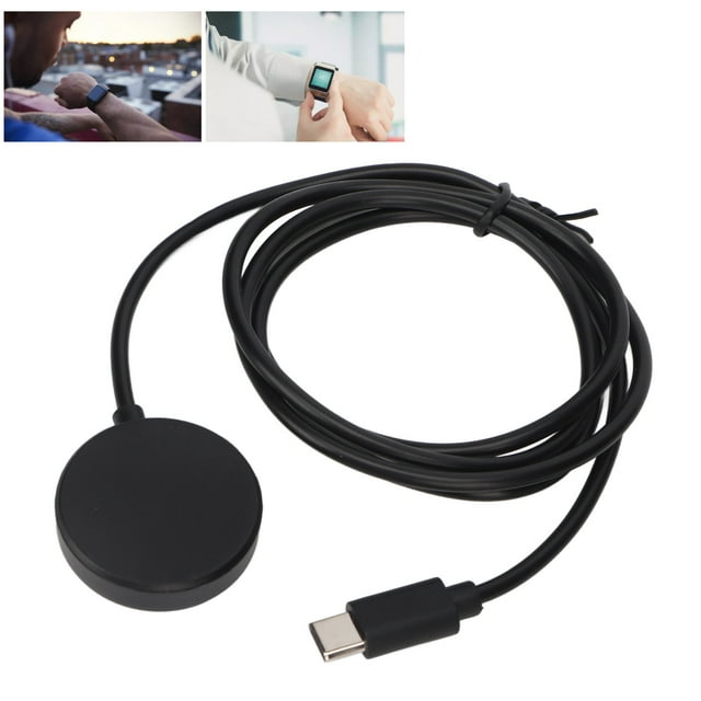 Cargador de Reloj Inteligente, Interfaz Magnetic Multi Interface USB C LIGERO DE 3.3 PETOS Cable Smart Watch Carga Dock para Active2