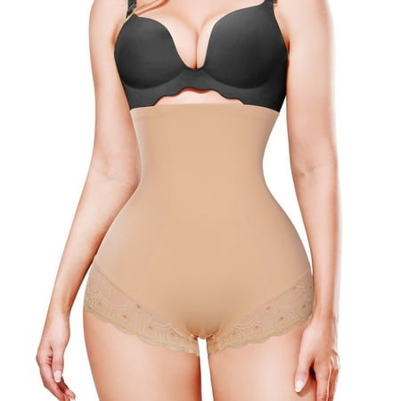 

KUMAYES Women s Butt Lifter Panty Waist Trainer Shapewear Tummy Control Panty High Waist Body Shaper Shorts Slimming Girdle