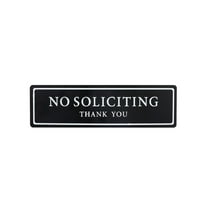 PRINxy No Soliciting Sign for House-No Soliciting Sign,Premium Durable No Soliciting Signs for Office Door,No Soliciting Signs for Home Front Door Black