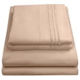 thumbnail image 2 of Olivia Branch 1800 Thread Count Microfiber Bed Sheet Set Queen - Taupe, 2 of 2
