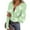 Green, variant on FDGIU Women’s Long Sleeve Henley Neck Shirt - Slim Fitted Ribbed Top for Going Out & Work Casual