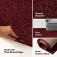 thumbnail image 2 of Furnish My Place Burgundy 2' x 3' Solid Color Rug Made In Usa, Bedroom, Machine, 2 of 12