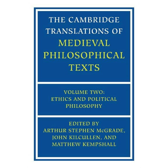 Cambridge Translations of Medieval Philo The Cambridge Translations of Medieval Philosophical Texts, Book 2, (Hardcover)