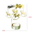 thumbnail image 4 of Candelero giratorio giratorio Banquete de boda Decoración del hogar de Navidad Candelabro de candelita de metal Sweethay HA1736-10B, 4 of 6