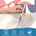 thumbnail image 3 of Yayeee Kitchen Curtains Tier Pair Light Filtering 27"x24" Rod Pocket Short Cafe Window Panel, Purple Retro Flower, 3 of 7