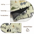thumbnail image 6 of Rectangle Area Rugs 8 x 10 Ft, Cartoon Tractor Non-Slip Residential Carpet, Cute Green Digger Shovel Truck Rustic Indoor Crawling Mats Runner Rugs for Living Room/Dining Room/Bedroom, 6 of 8