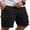 Black, variant on Mens 9" Cargo Shorts Stretch Waist Shorts Hiking Summer Casual Premium Twill Cotton Short