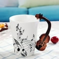 thumbnail image 2 of Taza de Cerámica Taza de Instrumentos Musicales Nota Estilo Café Taza de Leche Nad - Baoblaze  Taza de cerámica de 400 ml, 2 of 8