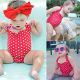 thumbnail image 4 of StylesILove Infant Baby Girl Cute Polka Dots One-Piece Swimsuit Beach Bathing Suit Pool Swimwear, 4 of 5