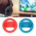 thumbnail image 4 of Steering Wheel, Racing Games Steering Wheels ABS Material Easy Installation Real Experience Install and Play Soft Rubber Pad Comfortable Grip  for Switch Red+Blue, 4 of 8