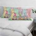 thumbnail image 3 of Easter Bunny Gnomes Pillow Covers, Linen Long Throw Pillow Case, Spring Easter Eggs Floral Colorful Wood Holiday Pillow Protector Decorative Cushion Cover for Living Room/Bedroom 16" x 24", 3 of 8