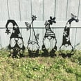 thumbnail image 4 of Metal Gnomes Garden Decor (1 Pack), Large Size Decorative Garden Stakes, Weather Steel, Funny Gnome Statues for Yard Art, Patio, Lawn, Outdoor Decor, Garden Decorations, 4 of 5