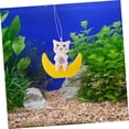 thumbnail image 3 of Pecera flotante colgante de astronauta, artesanía de modelado, artesanía subacuática, figuritas flotantes, Accesorios para tanque de peces, decoración de acuario Betta, 3 of 5