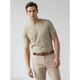 thumbnail image 3 of Timarkment Mens Belt Brown Leather Belts for Men Black Buckle Men Belt for Casual Work, 3 of 8