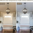 thumbnail image 4 of Noble House 6-Light Farmhouse Orb Chandelier, Adjustable Height, for Bedrooms Entryway Living Room, Wood, 4 of 8