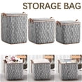 thumbnail image 3 of CSEONE Clearance Storage Bins with Lids Non-woven Zipper Storage Bag Foldable Moving Quilt Storage Basket Travel Large-capacity Clothing Storage Bag Organizers for Pillows Blankets Storage, 3 of 8