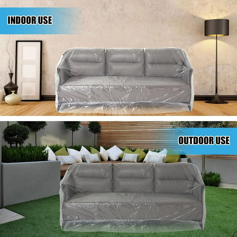 Plastic Couch Cover for Furniture,TGY Pcs Clear Thicker Plastic