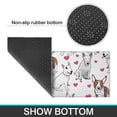 thumbnail image 6 of Bull Terriers and Hearts Kitchen Rugs Sets Of 2,Anti Fatigue Kitchen Mat Rugs Non Slip Washable,Decorative Kitchen Floor Mats for Kitchen,Sink,Laundry,17"x30"+17"x47", 6 of 7