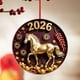 thumbnail image 1 of Listado Colgante acrílico 2D del Año del Caballo 2026 (rojo, 1 unidad) JASKFLY, 1 of 7