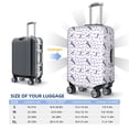 thumbnail image 4 of Disketp Lavender Flowers Elastic Travel Luggage Cover Travel Suitcase Protective Cover For Trunk Case Apply To 18''-32'' Suitcase Cover-Medium, 4 of 7