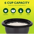 thumbnail image 4 of Aroma® 6-Cup (Cooked) Rice Cooker and Food Steamer (ARC-863UB), 4 of 8