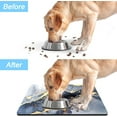 thumbnail image 6 of Dog Food Mat, 12"x19" Boho Dog Mat for Food and Water, Absorbent Dog Cat Bowl Mat Protect Floors, Cute Pet Food Mats for Dog Cat, Anti-Slip Rubber Pet Feeding Mat, Abstract Leaves Pet Placemat, 6 of 6