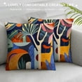 thumbnail image 3 of Nawypu  Abstract Art Mid Century Modern Throw Pillow Covers Colorful Boho Aesthetic Floral Geometric Minimalist Pillow Covers for Couch Outdoor Decor, 3 of 5