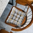 thumbnail image 5 of Puntoco Cojín grueso para silla, cojín para taburete de estudiante, cojín para oficina, cojín suave transpirable de verano, cojín de lino para silla de 15,7 pulgadas, 5 of 5