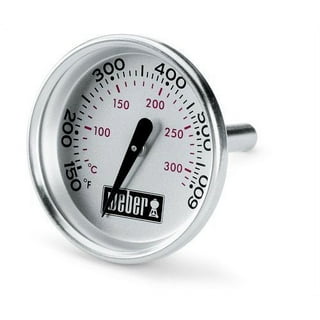 Tel-Tru BQ300 Aluminum Dial BBQ Grill Thermometer - 6 Stem