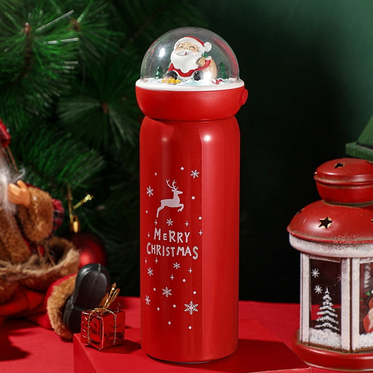500ml Thermos Bottle Christmas New Year Gift Mug Insulated Tumbler  Stainless Steel Vacuum Flasks Thermoses Elk Santa Water Cup - AliExpress