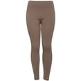 thumbnail image 1 of Gravity Threads Inner Warmth Fleece Nylon Leggings, Beige, 1 of 2