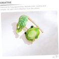 thumbnail image 5 of Frog Enamel Pin Brooch for Men and Women, Stylish Metal Suit Pin, No Gemstone, Unique Design, Durable Material, 5 of 5
