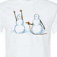 thumbnail image 4 of Inktastic Snowman Stickup with Hairdryer T-Shirt, 4 of 5