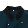 thumbnail image 3 of Chaqueta de Chef de Manga Corta, Uniforme de Cocinero de Restaurante, Hecho de Algodón para Hombres Y Mujeres - Verde, XL SG Sunnimix Chaqueta de uniforme, 3 of 8