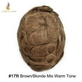 thumbnail image 2 of Lyrical Hair Toupee for Men Fine Mono Mens Toupee Human Hair Replacement Systems Monofilament with NPU Hairpiece for Man Black Brown Blonde Gray Hair Wig Unit, 2 of 7