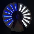thumbnail image 5 of Ventilador Led plegable, iluminación de alto brillo, uso amplio, luces decorativas sin calefacción, ventilador brillante duradero multicolor para Club nocturno, 5 of 5