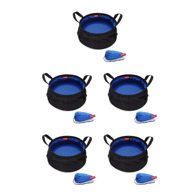 Eigraketly Cubo de agua al aire libre 8.5L Senderismo Bolsa de lavabo plegable portátil Nylon Reutilizable Contenedor de mochilero de gran Type2 NO2